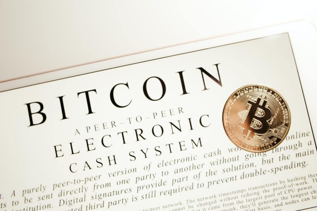 Newspaper article about Bitcoin