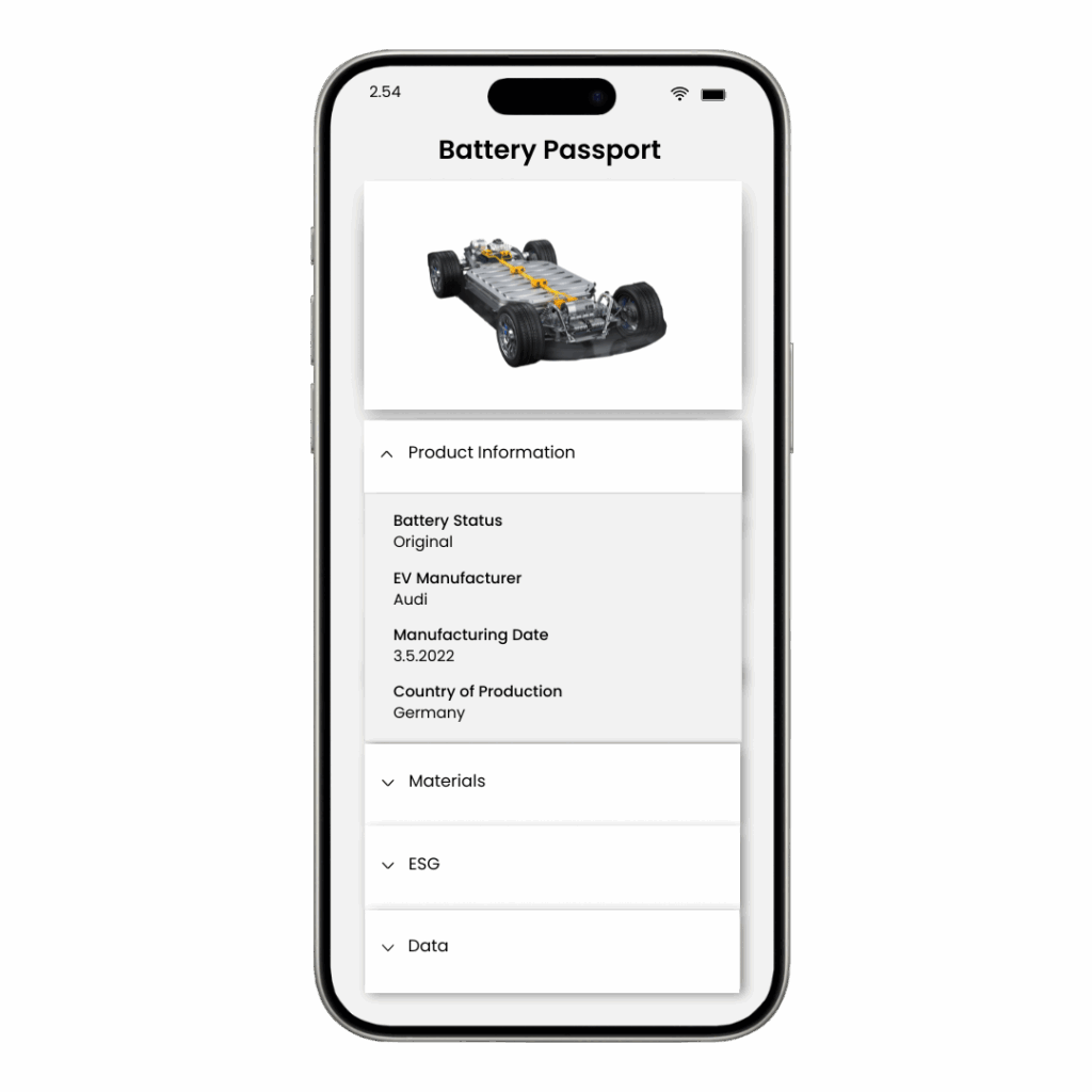 battery passport phone app